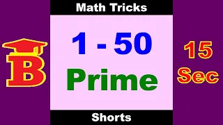 1 to 50 Prime Fast Trick