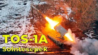 Russian TOS-1A Solntsepek, highly lethal "Thermobaric" heavy flamethrower system