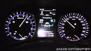 2014 Infiniti Q50 Hybrid AWD 364 HP 0-100 km/h & 0-100 mph Acceleration GPS