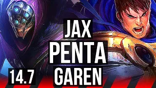 JAX vs GAREN (TOP) | Penta, 42k DMG, 13/4/8, Dominating | NA Diamond | 14.7