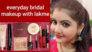 Everyday bridal makeup using 10 affordable lakme products only | RARA | रोज़ाना का मेकप कैसे करें |