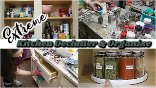 EXTREME KITCHEN DECLUTTER & ORGANIZE | CABINETS, FRIDGE, DRAWERS | ORGANIZE WITH ME 2021