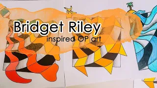 Bridget Riley Inspired Op Art