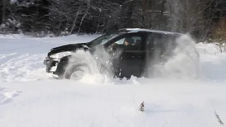 Peugeot 4007 offroad snow/Пежо 4007 покатушки по снегу