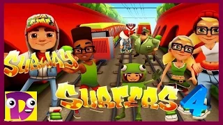 Subway Surf играем Мультик игра Собиратель монет #4 на канале в гостях у Даши