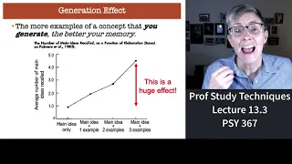 367 Lecture 12.3 The Science of Memory: How to study like a pro