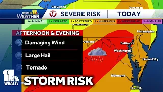 Ava's timeline for severe storms