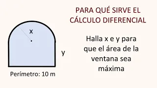 PARA QUÉ SIRVE EL CÁLCULO DIFERENCIAL. Problemas de Optimización