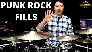 5 Must Learn Punk Rock Fills for Beginners - Drum Lesson