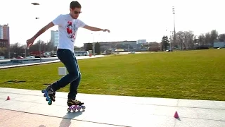 One foot skating exercise for beginners - #skating #inlineskating