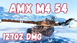 AMX M4 54 - 12702 Damage - Glacier | World of Tanks