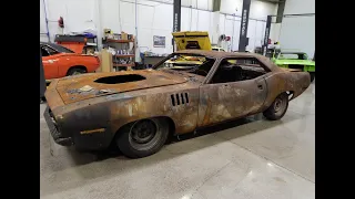 DEATH OF A LEGEND & MIRACLE RESURRECTION #hemi #dodge #plymouth #cuda #fire #mopar #moparornocar