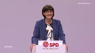 SPD-Parteivorstand: Saskia Esken zu den Wahlergebnissen am 07.12.19