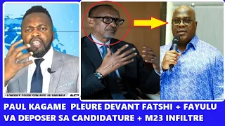 ACTUALITE 28 09🛑PAUL KAGAME  PLEURE DEVANT FATSHI + FAYULU VA DEPOSER SA CANDIDATURE + M23 INFILTRE