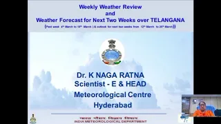 weekly weather report in English 11.03.2021 meteorological Centre Hyderabad