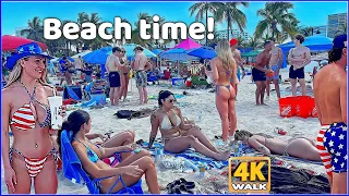 【4K】𝐖𝐀𝐋𝐊 ➜ Beach TIME  ➋⓿➋➌ 🇺🇸 USA 🇺🇸 𝐅𝐨𝐫𝐭 𝐋𝐚𝐮𝐝𝐞𝐫𝐝𝐚𝐥𝐞 - 4K video 𝐇𝐃𝐑 !