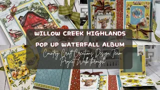 Willow Creek Highlands Pop Up Waterfall Album Walkthrough, Country Craft Creations Design Team