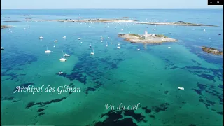 Bretagne - Archipel des Glénan vu du ciel - Juillet 2021