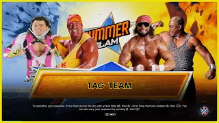SummerSlam '89 - Brutus Beefcake & Hulk Hogan Vs Randy Savage & Zeus  - WWE 2K23 Simulation - PS5 4K