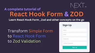 Conquer Forms with React Hook Form & Zod in Next.js 14 - React Hook Form and ZOD Validation
