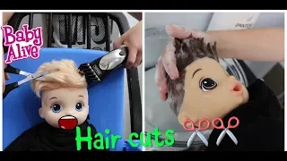 BABY ALIVE BOYS GO TO THE HAIR SALON