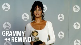 Watch Whitney Houston Admire Dolly Parton After “I Will Always Love You” Wins | GRAMMY Rewind