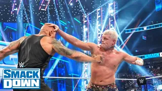 Cody Rhodes Attack The Rock And Roman Reigns In SmackDown 16-February-2024