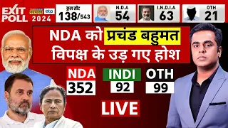 Sushant Sinha Live । Exit Poll 2024 । Lok Sabha Election 2024 । PM Modi Vs Rahul Gandhi । Hindi News