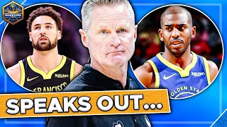 Steve Kerr SPEAKS OUT on Klay Thompson’s and Chris Paul's Warriors Future