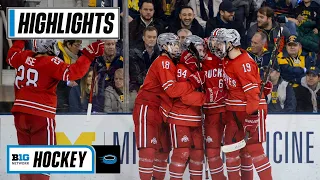 Ohio State at Michigan | Highlights | Big Ten Hockey | Jan. 13, 2023