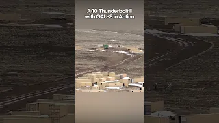 A10 Thunderbolt II with GAU 8 in Action (unmanned target vehicle)