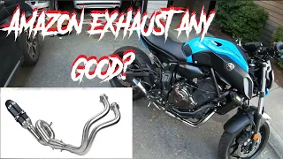 2019 MT07 gets Amazon exhaust - Ep.20