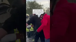 Man pulled from rubble after Russian strikes