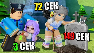 СЕКУНДА = ГОД, НО Я ПРЕСТУПНИЦА! Roblox One Second = One Year