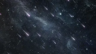 Shooting Star Comets Rain Down from Outer Space Night Sky Heavens 4K Moving Wallpaper Background