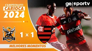 NOVA IGUAÇU 1 X 1 FLAMENGO | MELHORES MOMENTOS | 2ª RODADA DO CAMPEONATO CARIOCA 2024 | ge.globo