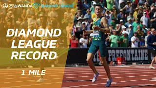 Jakob Ingebrigtsen sets new European record in Eugene mile - Wanda Diamond League Final 2023