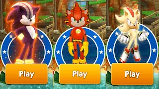 Sonic Dash - Movie Darkspine Sonic vs Sonic Flash vs Super Shadow Mods - All 60 Characters Unlocked