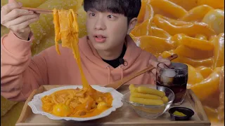 [ENG]배떡 꾸덕쓰 로제떡볶이+중국당면+치즈스틱10개 ROSE TTEOKBOKKI & CHEESE STICK MUKBANG ASMR REAL SOUND