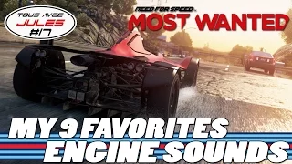 NFS MW 2012 || My 9 favorites engine sounds