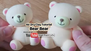 Air dry clay tutorial Forever Friends Bear 輕黏土教學｜小熊
