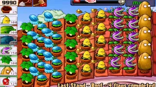 Plants vs Zombies | LAST STAND ROOF I Plants Strategy vs all Zombies GAMEPLAY FULL HD 1080p 60hz