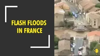 Flash floods wreak havoc in southern France, killing at least 12
