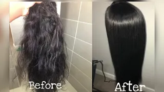 HOW TO: Revive your Human hair wig with fabric softener.TRANSFORMATION HOW TO SOFTEN A STIFF OLD WIG