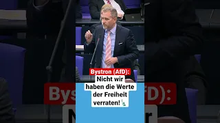 Nicht wir haben die Werte der Freiheit verraten! #bystron #afd #bundestag