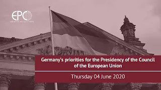 Germany’s priorities for the Presidency of the Council of the European Union