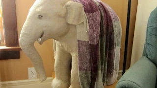 Paper Mache Baby Elephant Sculpture - How to Make It