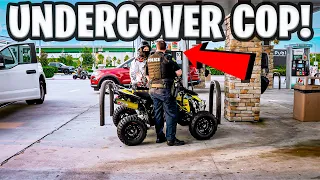 Undercover Cop Jumps Out On Quad At Gas Station! | Braap Vlogs