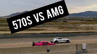 Pink McLaren 570s VS AMG GTR!! (Insane RACE!)