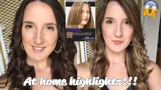 AT HOME ALL OVER HIGHLIGHTS! L'OREAL FROST AND DESIGN CARAMEL